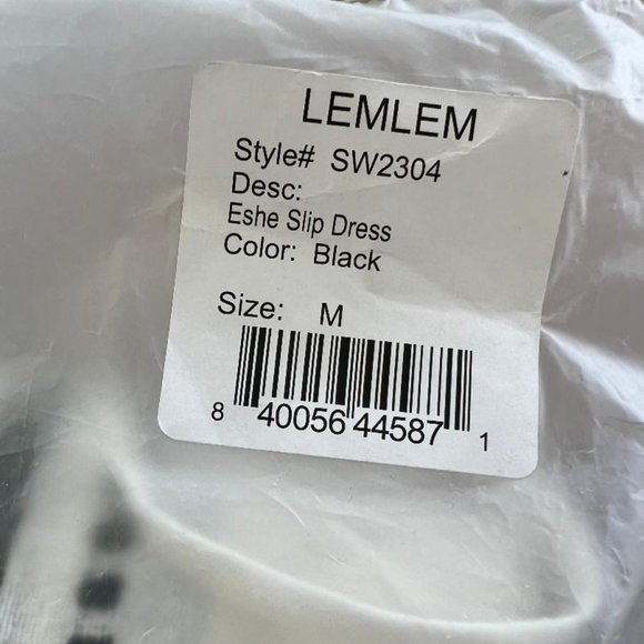 LEMLEM NIA Midi Slip Dress in Eshe Black - size Medium NWT - Picture 11 of 11